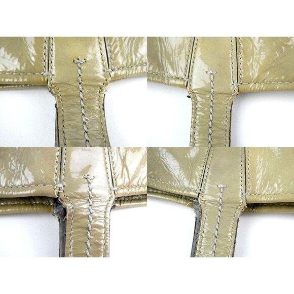 Coach Vintage Op Art Taupe Patent Leather Tote 17020 - Picture 12 of 16